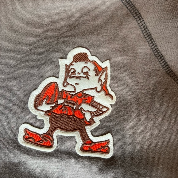 Men’s large 47 Brand Cleveland Browns quarter zip pullover - Picture 2 of 4
